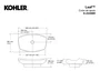 Cuba de Apoio para Lavabo Kohler Leaf Formato de Folha