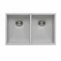 Cuba Dupla de Embutir ou Sobrepor Rubinettos Gourmet Quadro 84x44cm Inox
