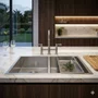 Cuba Dupla de Embutir ou Sobrepor Rubinettos Gourmet Quadro 84x44cm Inox