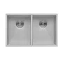 Cuba Dupla de Embutir ou Sobrepor Rubinettos Gourmet Quadro 84x44cm Inox