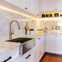 Cuba Simples Semi Encaixe Farm Sink Rubinettos Gourmet Americana Inox Escovado