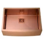 Cuba Simples Semi Encaixe Farm Sink Rubinettos Gourmet Americana Rose Gold Escovado