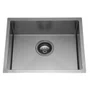 Cuba Simples de Embutir ou Sobrepor Rubinettos Gourmet Quadro Inox Escovado