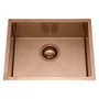 Cuba Simples de Embutir ou Sobrepor Rubinettos Gourmet Quadro Rose Gold Escovado