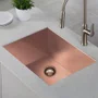 Cuba Simples de Embutir ou Sobrepor Rubinettos Gourmet Quadro Rose Gold Escovado