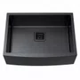 Cuba Simples Semi Encaixe Farm Sink Rubinettos Gourmet Americana Grafite Escovado