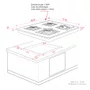 Cooktop Quadratto Elettromec 4 Queimadores a Gás 60 cm Bivolt