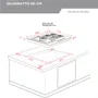Cooktop Quadratto Elettromec 5 Queimadores a Gás 90 cm Bivolt