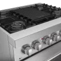 Fogão a Gás Elettromec Professional Forno a Gás com Chapa Bistequeira 90cm 220V