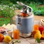 Espremedor de Frutas Vintage 413 Ariete com Alavanca de Pressão Azul