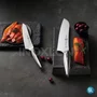 Faca Zwilling Santoku em aço inoxidável Twin Fin 2 18 cm