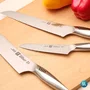 Faca Zwilling Santoku em aço inoxidável Twin Fin 2 18 cm