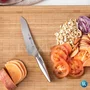 Faca Zwilling Santoku em aço inoxidável Twin Fin 2 18 cm