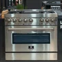 Fogão a Gás Elettromec Professional Forno a Gás com Chapa Bistequeira 90cm 220V