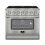 Fogão a Gás Elettromec Professional Forno a Gás 126L Inox 36" 127V