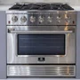 Fogão a Gás Elettromec Professional Forno a Gás 126L Inox 36" 127V