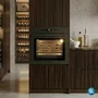 Forno de Embutir a Vapor Elettromec Black Matte 60cm 220v