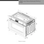Forno Elétrico de Embutir Luce Elettromec Multifunção Inox 125L 90cm 220V
