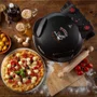 Forno de Pizza Elétrico Ariete 917 com Pedra Refratária Antiaderente Preto