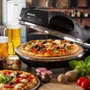 Forno de Pizza Elétrico Ariete 917 com Pedra Refratária Antiaderente Preto