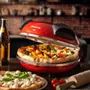 Forno de Pizza Elétrico Ariete 909 com Pedra Refratária Antiaderente Vermelho
