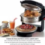 Forno de Pizza Elétrico Duplo Ariete 927 com Pedra Refratária Antiaderente Preto