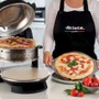 Forno de Pizza Elétrico Duplo Ariete 927 com Pedra Refratária Antiaderente Preto