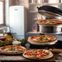 Forno de Pizza Elétrico Duplo Ariete 927 com Pedra Refratária Antiaderente Preto