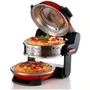 Forno de Pizza Elétrico Duplo Ariete 927 com Pedra Refratária Antiaderente Vermelho