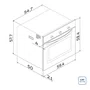 Forno Elétrico de Embutir Glass Cook Tramontina Inox 7 Funções 73L 220V - 94869/220