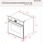 Forno Elétrico de Embutir Luce Elettromec Multifunção Inox 68L 60cm 220V