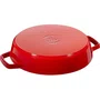 Frigideira Staub Redonda com Duas Alças Ferro Fundido Cereja 26cm