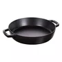 Frigideira Staub Redonda com Duas Alças Ferro Fundido Preta 34cm