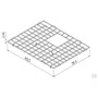 Grade Aramada Design Collection Tramontina para Cubas Quadrum 50 em Inox