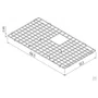 Grade Aramada Design Collection Tramontina para Cubas Quadrum 70 em Inox