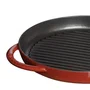 Grelha Redonda com Alça em Ferro Fundido Grill Pans Staub 28cm Cereja