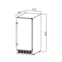 Ice Maker de Embutir Crissair Spazio Produção de 30Kg/dia 220V