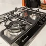 Cooktop Sole Elettromec 4 Queimadores a Gás Inox e Vidro 60 cm Bivolt