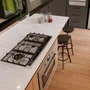 Cooktop Sole Elettromec 5 Queimadores a Gás Inox e Vidro 90 cm Bivolt