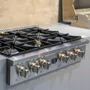 Rangetop Professional Elettromec 6 Queimadores 36 Polegadas Inox 304 127V