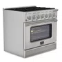 Fogão a Gás Elettromec Professional Forno a Gás 126L Inox 36" 127V
