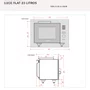 Micro-ondas de Embutir Luce Flat Elettromec Função Combinada 23L 220V