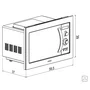 Micro-ondas de Embutir Glass Cook Tramontina Inox 8 Funções 25L 220V - 94880/006