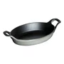 Mini Prato Oval Staub Ferro Fundido 15x11cm Cinza Grafite