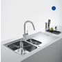 Misturador Monocomando de Mesa Leda Neo com Bica em J Alta Extensível Franke Inox