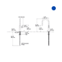 Misturador Monocomando de Mesa para Cozinha Crue Kohler Inox Escovado