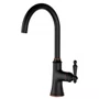 Misturador Monocomando Kromma Classic Ébano Bica Alta Giratória para Cozinha ou Lavatório