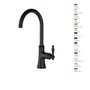 Misturador Monocomando Kromma Classic Ébano Bica Alta Giratória para Cozinha ou Lavatório