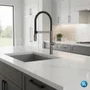 Misturador Monocomando Kromma Gourmet Classic Titânio com Bica Alta Giratória