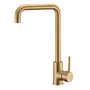 Misturador Monocomando Kromma Gourmet Classic Dourado Escovado Bica Alta Giratória